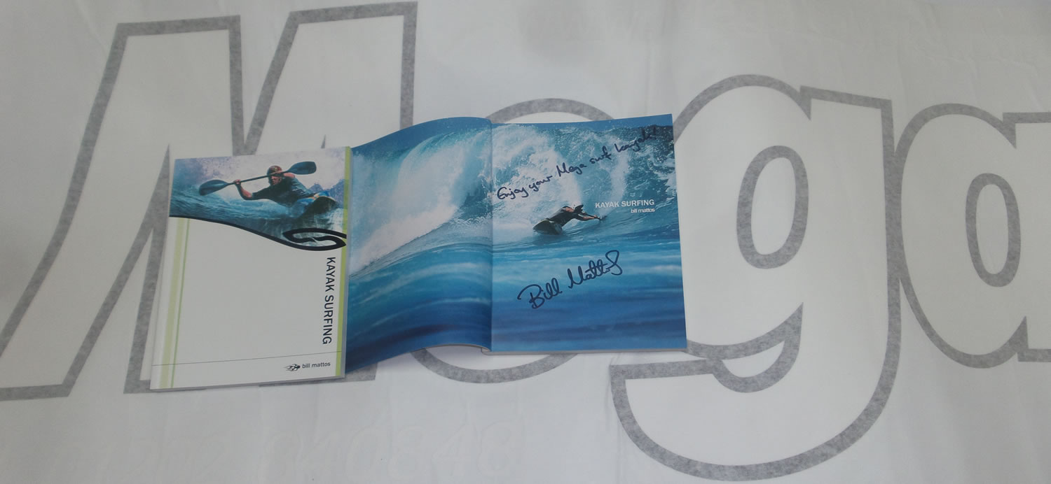 Kayak surfing  by Bill Mattos signed copy