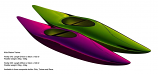 FIREFLY a Slalom kayak for youngsters by Mega and Soul a Corran Addison design  